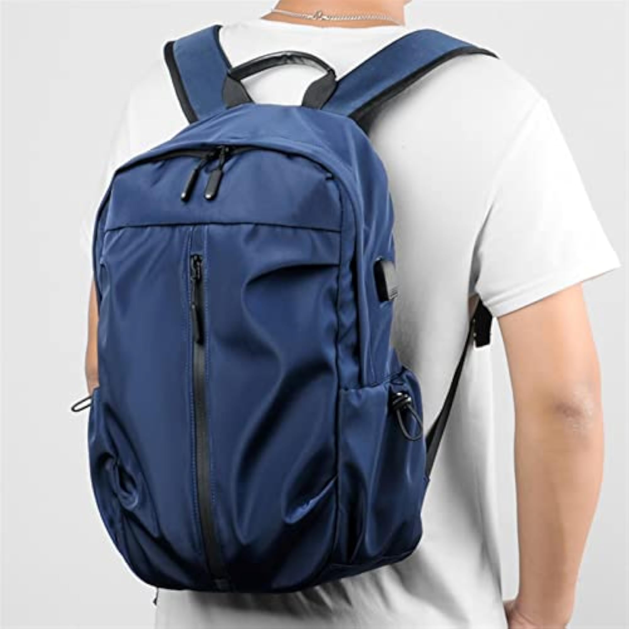 Multifunctional USB Charging Oxford Backpack for Men